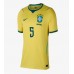 Brasil Casemiro #5 Hjemmedrakt Kvinner VM 2026 Kortermet